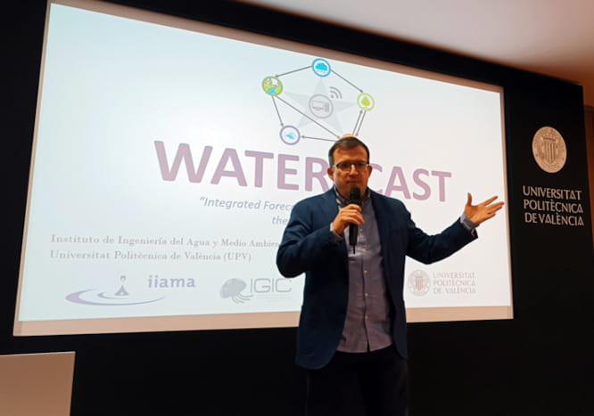 Manuel Pulido durante la presentación del proyecto WATER4CAST
